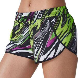 FABLETICS Multicolor Swirl Athletic Shorts - Size Small